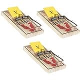 J&L Supply Victor M205 Snap Pack of 3 - Large Rat Traps - Original Wooden Victor Snaps, World's No.1, Trusted for Over 115 Years, Quick & Effective Results