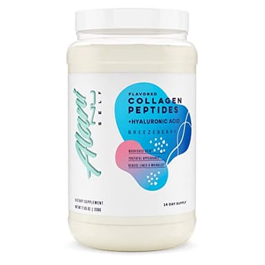 Alani Nu Collagen Peptides Powder BREEZEBERRY | 18g Protein | Supports Bone, Skin and Nail Health | Collagen for Women | 80mg of Hyaluronic Acid | Gluten Free | Sugar Free | 14 Servings
