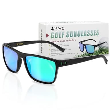 Arttodo Golf Sunglasses, UV Polarized Sunglasses for Men and Women, Lightweight Sunglasses with UV Protection for Golfer, Golf Accessories