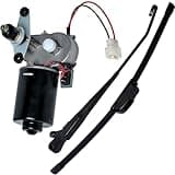 Wadoy UTV Windshield Wiper Kit 12V Compatible with Polaris Ranger RZR 800/900 / 1000, Electric 90 Degree Windshield Wiper Motor & Universal UTV Windshield Wiper Kit 16" Wiper Blade