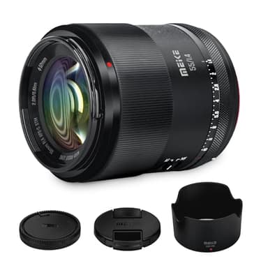 Meike 55mm F1.4 APS-C Auto Focus Prime Lens for Sony E Mount Mirrorless Cameras:A6400 A5000 A5100 A6000 A6100 A6300 A6500 A6600 A6700 ZV-E10,etc