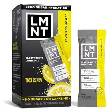 LMNTS Lemonade Zero-Sugar Electrolytes Drinks - 10ct/2.1oz