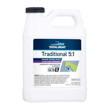 TotalBoat 5:1 Epoxy Slow Hardener - 25 Ounces to Mix with Gallon of Resin