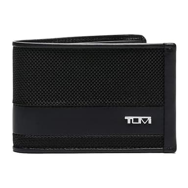 TUMI - Alpha Slim Single Billfold - Men's Ballistic Nylon Wallet - Hidden Card Pocket - Black