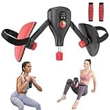 Thigh Master Kegel Exerciser Hip Pelvic Floor Muscle Trainer Strength Device: 0-77 lbs Adjustable Resistance with Fixed Leg Straps and Replaceable Handle for Men Women