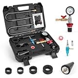 CMTOOL Coolant Vacuum Refill Kit, Universal Vacuum Coolant Fill Kit, Car Cooling System Filler Tool Set with 41.3 Inch Fill Hose, Pressure Gauge, 2 Quick Connect Adapters