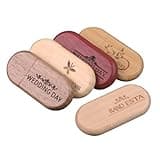 Custom Wood USB Flash Drive 64GB 1Pcs, Personalized Wooden USB Thumb Drives, Customized Wooden USB Memory Stick Bulk for Wedding/Photograph/Graduation/Anniversary
