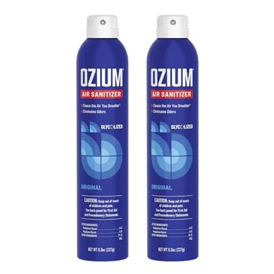 Ozium 8 Oz. Air Sanitizer & Odor Eliminator for Homes, Cars, Offices and More, Original Scent, Pack of 2