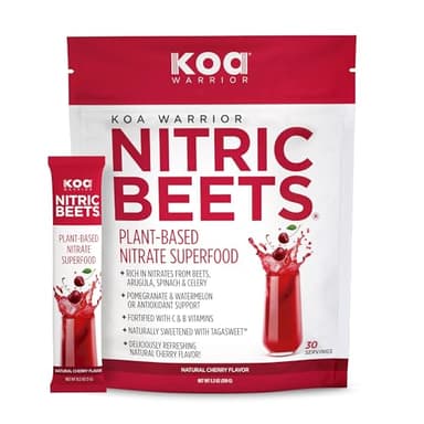 Beet Root Powder Drink Packets with Spinach, Arugula, Celery, Watermelon Juice, Pomegranate Juice, Vitamin C, Vitamin B Complex - Nitric Oxide Supplements for Men and Women, 60 Servings (Powder Stick)