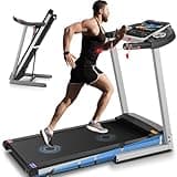 FUNMILY Foldable Treadmills for Home with Incline, Heavy Duty Treadmill with TV Screen and WiFi, 3.25HP Smart Electric Walking Pad Running Machine with 10” Touchscreen and 3D Virtual Sports Scenes