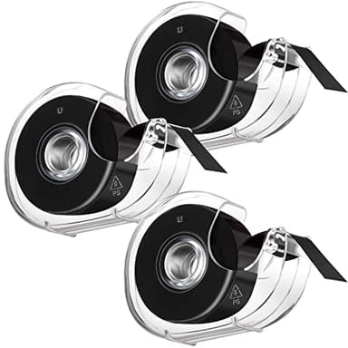 Zubebe Magnet Tape Roll (0.75 Inch Wide x 26 Feet Long) Adhesive Flexible Magnetic Strip Tape Dispenser with Adhesive Backing for DIY Board Home Office(3 Pcs)