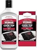 Weiman Ceramic and Glass Cooktop Cleaner - Heavy Duty Cleaner and Polish (10 Ounce Bottle and 3 Scrubbing Pads)