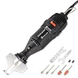 Lyhubmh Electric Chainsaw Sharpener Kit 110V, 11 pcs High-Speed Chain Saw Sharpener Tool with Sharpening Wheels and Angle Attachment, 35000 RPM 5 Speeds Electric Handheld Saw Chain Blade Sharpener
