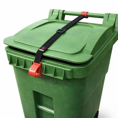 BinClaw Trash Can Lock for Animals Raccoon Proof Garbage Can Lock, Keeps Raccoons & Animals Out of Trash Bins, Heavy Duty Outdoor Lid Lock System