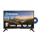 Westinghouse 24 Inch TV with DVD Player Built in, 720p HD LED Small Flat Screen Non-Smart Television DVD Combo with HDMI, USB, & Parental Controls, Monitor for Home, Kitchen, or RV Camper