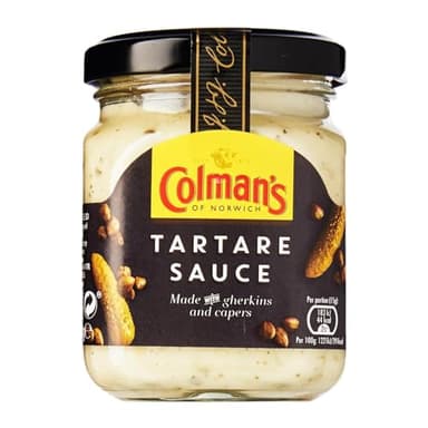 Original Colman's Tartare Sauce Imported From The UK England Tartar Sauce Creamy Tartar Sauce Made with gherkins and capers The Best Of British Colmans Tartare Sauce 144g