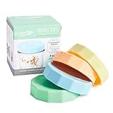 Masontops Tough Tops - Ball Regular Mouth Mason Jar Lids Plastic Leakproof - BPA-Free Multi Colored Plastic Mason Jar Lids - Reusable Dry Canning Lids fit Ball Jars (Ball Mason Jars not included)