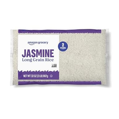 Amazon Grocery, Jasmine Long Grain Rice, 2 Lb