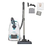 Simplicity Vacuums Scout Canister Vacuum Cleaner, Compact Rug and Wood Floor Vacuum, Household Vacuum Cleaners Feature Extendable Wand and Digital Suction Control…