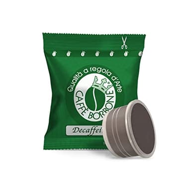 Caffè Borbone Lavazza Espresso Point Compatible Decaf Espresso Pods, Roasted and Freshly Packaged in Italy - Green Blend Decaffeinated - 100 Count