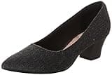 Clarks Women's Teresa Step Pump, Black Tweed Combi, 7.5