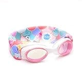 Splash Place SWIM GOGGLES with Fabric Strap - MAGENTA MERMAID | Fun, Fashionable, Comfortable - Adult & Kids Swim Goggles