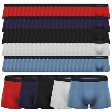 125 Packs Mens Cotton Briefs Bulk Breathable Comfortable Underwear Assorted Size and Color Multipacks for Men Shelter Donating Homeless Small Business