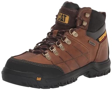 Cat Footwear Men's Threshold Waterproof Steel Toe, Real Brown, 10.5