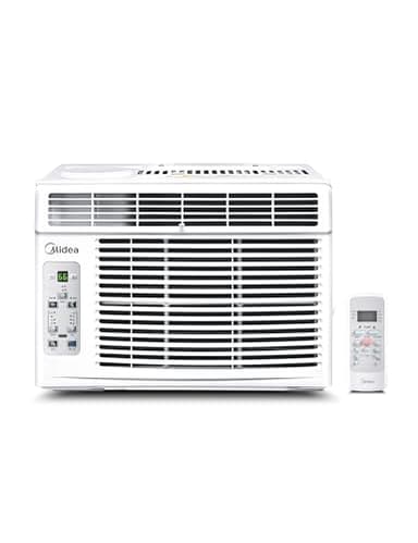 Midea 6,000 BTU Window Air Conditioner, 3-in-1 Cool/Fan/Dehumidifier Window AC Unit, Easycool Air Conditioner with Remote Control, Cools up to 250 Sq. Ft., Fits bedroom, study, office (2024 Upgrade)
