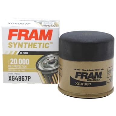 FRAM Synthetic XG4967P 20K Mile Change Automotive Replacement Engine Oil Filter for Synthetic Oil Changes, Premium Vehicle Engine Protection Oil Filter for Select Vehicle Model Years