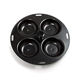 Norpro 992 Nonstick 4-Egg Poacher, 8.5 inch, Black