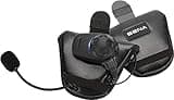 Sena SPH10H-FM-01 Motorcycle Bluetooth Stereo Headset and Intercom with Built-in FM Tuner for Half Helmets, Black