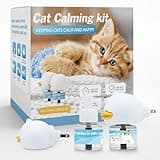 Duasdne Cat Calming Diffuser 2 Pack Cat Pheromones Calming Diffuser Refill Helps Calm Cats for 30 Days Effectively Relieve Anxiety Stress Starter Kit (48 mL) (1.62 oz)