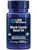Life Extension Black Cumin Seed Oil, black cumin, immune health support, whole-body health, healthy aging, gluten free, non-GMO, 60 softgels