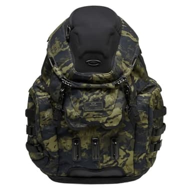 Oakley Kitchen Sink Backpack, Tiger Camo Green, 34L, 0% Nylon, Heavy-Duty, Multiple Pockets, Padded Straps (92060A-BFQ-U)