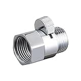 Shower Head Shut-Off Valve G1/2 Brass Shower Head Hose Adapter Faucet Diverter Compression Shut Off Valve for Shower Head