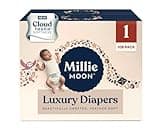 Generic Millie Moon Luxury Diapers - (Size 1 and Count 108), White
