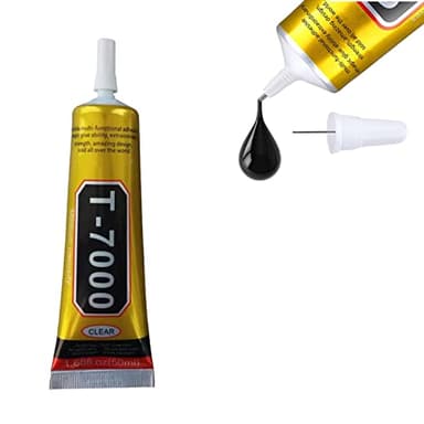 T-7000 50ml Super, Glass,Fabric,Craft, Adhesive,Puzzle, Glue Suitable for Repair Multipurpose High Performance Industrial Glue Semi Fluid Black Adhesive (50ML,1PACK)