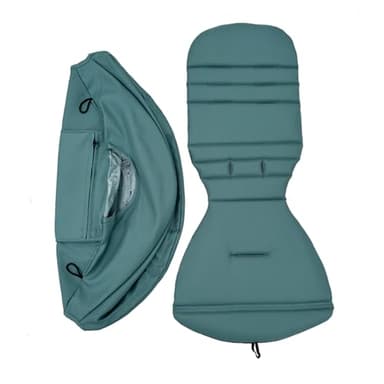 Feliliber Baby Stroller Seat Cushion and Canopy Compatible with Babyzen YOYO 2 and YOYO+, Pushchair Accessories Replacement Kit, Waterproof Double-Layer Fabric (Aqua Blue)