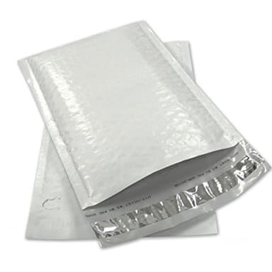 SALES4LESS #2 Poly Bubble Mailers 8.5x12 Inches Shipping Padded Envelopes Self Seal Waterproof Cushioned Mailer 10 Pack, PBMVR_8.5X12-10,White