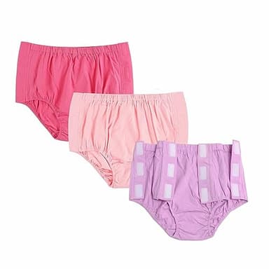 3 Pack Post Surgery Underwear, Adaptive Clothing, Tear Away Briefs, Incontinence Underpants, Reusable Stick-on Briefs