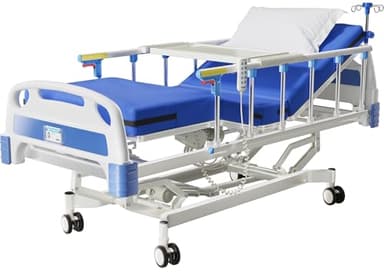 DAHAIY 3 Function Full Electric Hospital Bed, 600LBS Adjustable Hospital Beds for Home Use, Medical Bed for Seniors with Mattress, IV Pole, Frame, Special Needs Beds, Medical Equipment