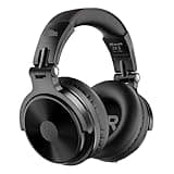 OneOdio Bluetooth Over Ear Headphones, 110 Hrs Wireless/Wired Stereo Sound Foldable Headsets with Deep Bass 50mm Neodymium Drivers for PC/Phone/Tablet - Studio Wireless Pro C, Black