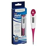 Veridian Basal Digital Thermometer | Natural Family Planning Aid | 60-Second Readout | Results to 1/100 Degree for Precise Ovulation Tracking | Water-Resistant Easy Cleaning