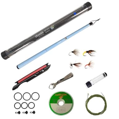 Aventik FreshStart Tenkara Fly Fishing Rod Combo(Blue,2.1M/7FT)