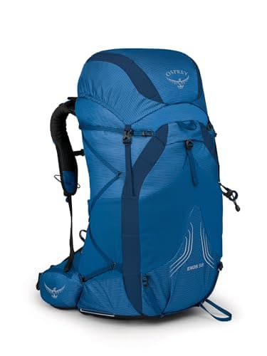 Osprey Exos 58L Men's Ultralight Backpacking Backpack, Blue Ribbon, S/M