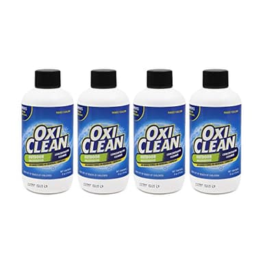 OxiClean Outdoor Multipurpose Super Concentrated Cleaner - Makes 4 Gallons Stain Remover Driveway for Concrete (4 Pack 6oz Bottle = Gallons) White 24 Fl Oz