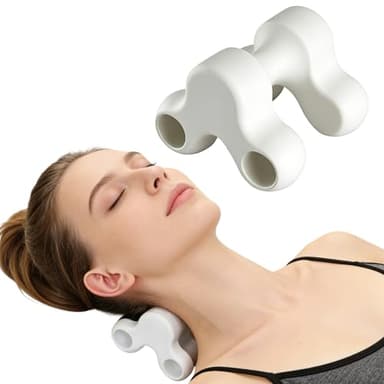 Occipital Release Tool Trigger Point Massage Tool Neck Massage Cervical Neck Manual Back Massager,Suboccipital Release Device For Pain Relief Deep Tissue Home Use Suitable The Whole Body(WHITE)