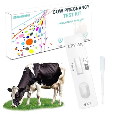 Cow Pregnancy Test kit, Home/Small Farm Use, 10-15 Minutes to Obtain Test Results, Accuracy Rate of Over 98.8%, Painless, Accurate and Quick