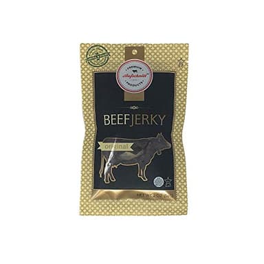 Aufschnitt Grass Fed Beef Jerky - Low Sodium, Certified Kosher - Made in USA - Keto Friendly - 1 Pack, Original